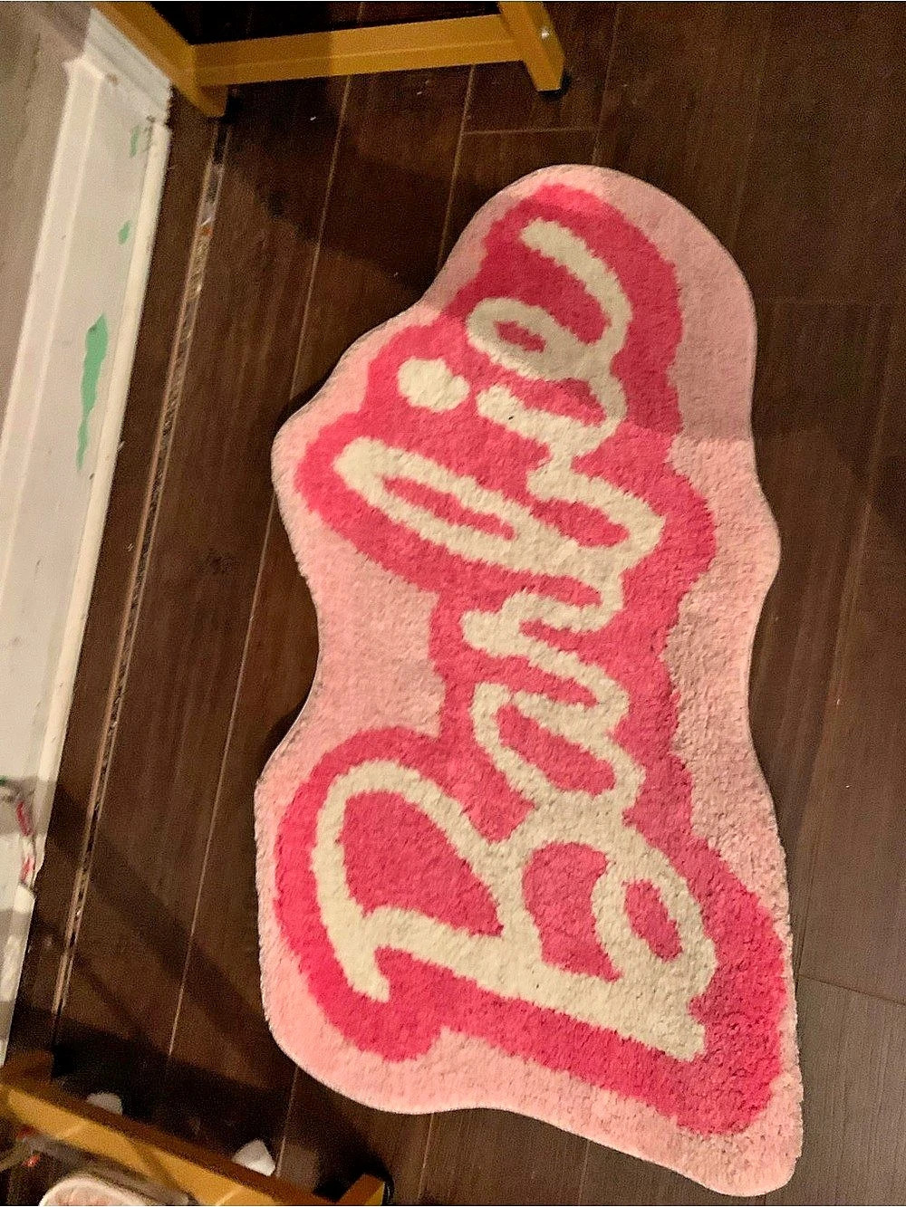 Barbie Pink & Red Shaped Door Mat